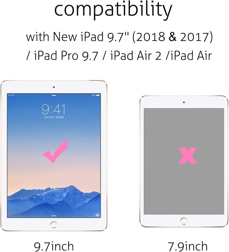 Ailun Screen Protector for iPad (9.7-Inch,2018/2017 Model,6th/5th Generation),iPad Air 1,iPad Air 2,iPad Pro 9.7-Inch 2016,Tempered Glass Film,Apple Pencil Compatible,Case Friendly - Image 3
